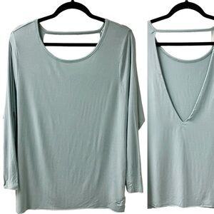 Y2k Soft Casual PINK VICTORIA’S SECRET Deep Back V Size XS Green Dog LOGO